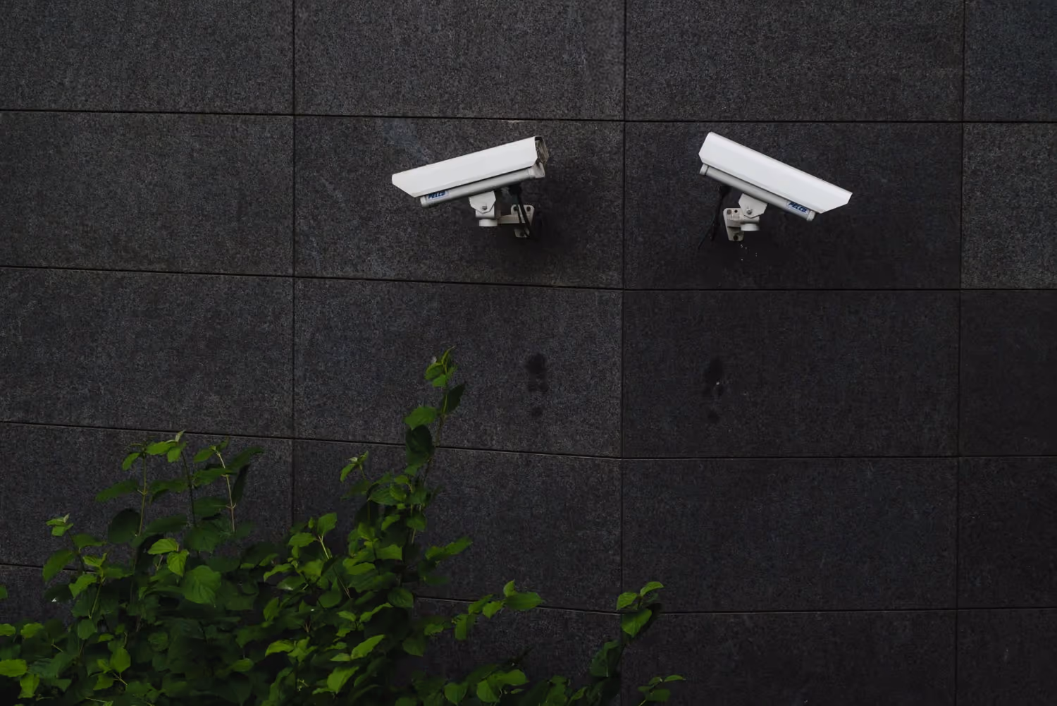 CCTV security camera monitoring a property