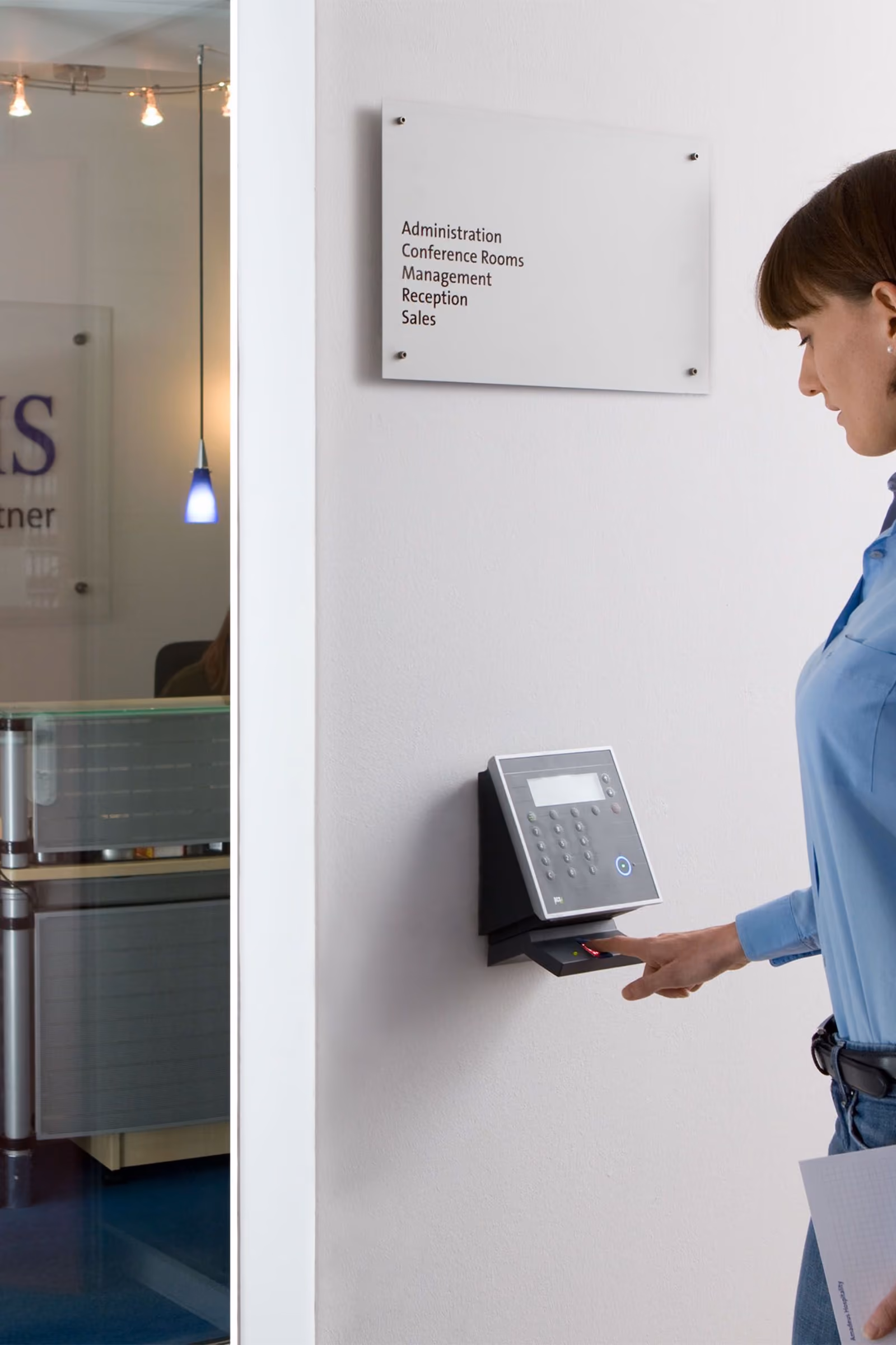 A secure corporate office protected by an integrated security system
